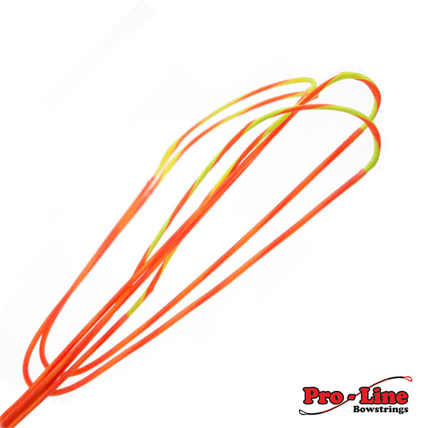 3' BCY Flo Orange & Black Speckled D Loop Material Bow String Bowstring Archery 